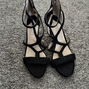 Antonio Melani Black Strappy Women's Heels